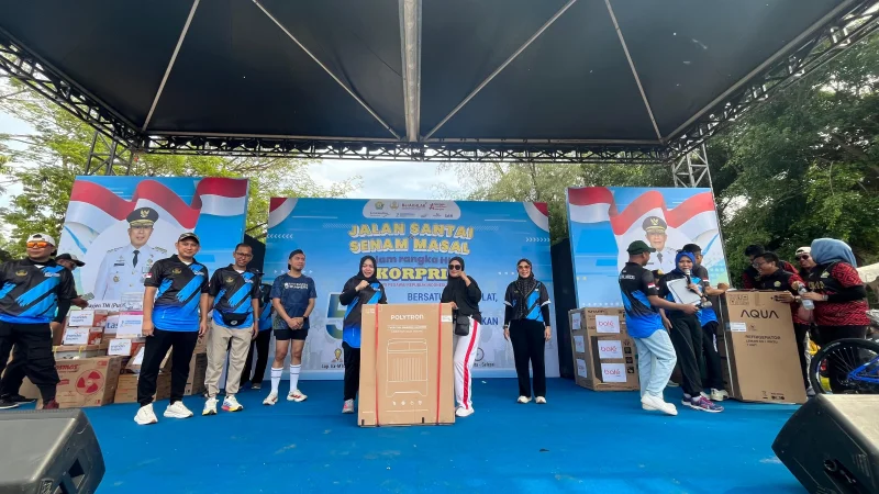 Rayakan HUT Korpri, BPR Bahteramas Kendari Jadi Sponsor Jalan Santai di MTQ
