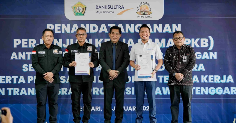 Perkuat Hubungan Industrial, Bank Sultra Teken PKB dengan Serikat Karyawan 1 Perkuat Hubungan Industrial, Bank Sultra Teken PKB dengan Serikat Karyawan