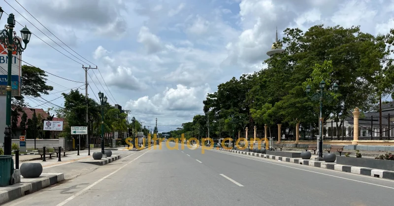 Kota Kendari Terpantau Lengang saat Libur Tahun Baru 2026