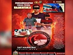Polres Muna Tangkap Dua Warga Mubar Diduga Pengedar Sabu, Satu Pelaku Ditembak