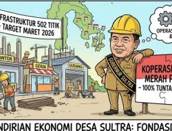 Koperasi Merah Putih Tuntas Dibentuk di Sultra, Infrastruktur 502 Titik Ditarget Rampung Maret 2026