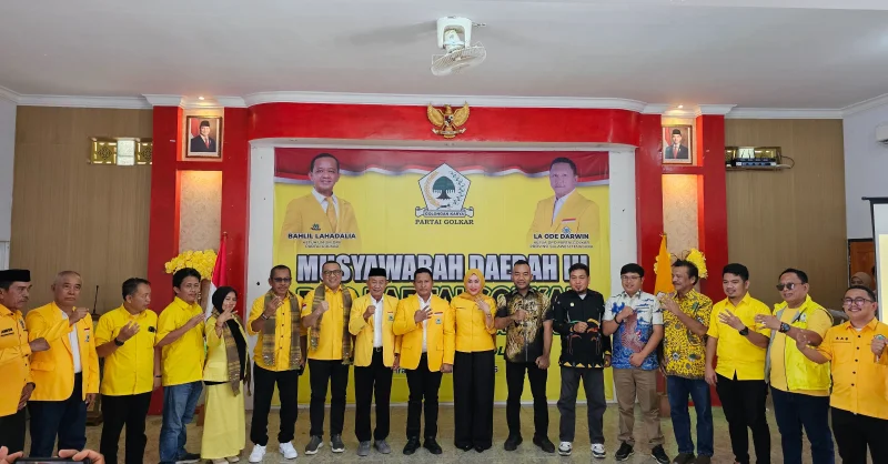 Golkar Koltim Panaskan Mesin Politik, La Ode Darwin Targetkan 8 Kursi di Pileg Mendatang ‎