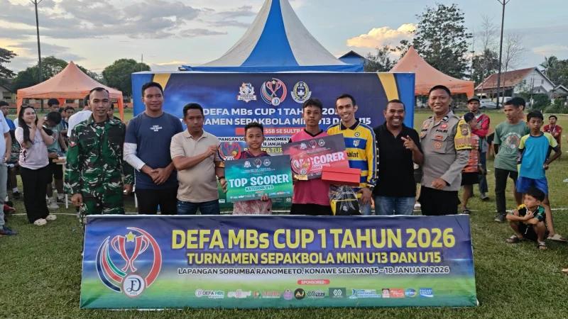BPR Bahteramas Konsel Tambah Hadiah Top Score Turnamen U-13 dan U-15 DEFA MBs CUP I 1 BPR Bahteramas Konsel Tambah Hadiah Top Score Turnamen U-13 dan U-15 DEFA MBs CUP I