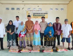 Baznas Muna Barat Distribusikan 100 Paket Sembako kepada Warga Kurang Mampu