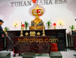 Imlek 2026 di Kendari Dijaga Ketat, Gegana Turun Sterilisasi Vihara Tekad Maitreya dan Eka Dharma