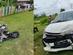 Tabrakan Motor dan Mobil di Jalan Raha–Wamengkoli, Satu Orang Meninggal