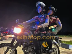 Jaga Kamtibmas Pascalebaran, Ditsamapta Polda Sultra Gelar Patroli hingga Subuh