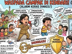 Sejumlah Kasus Campak Ditemukan di Kendari, Dinkes Imbau Warga Waspada Penularan