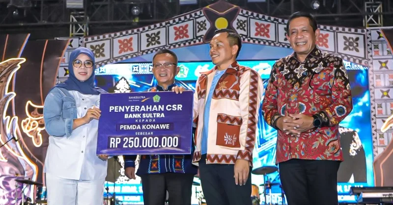 Bank Sultra Salurkan CSR Rp250 Juta untuk Beasiswa 625 Siswa di Konawe
