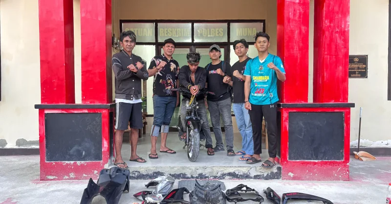 Polisi Ringkus Pelaku Curanmor di Muna, Satu Unit Motor Diamankan 1 Polisi Ringkus Pelaku Curanmor di Muna, Satu Unit Motor Diamankan
