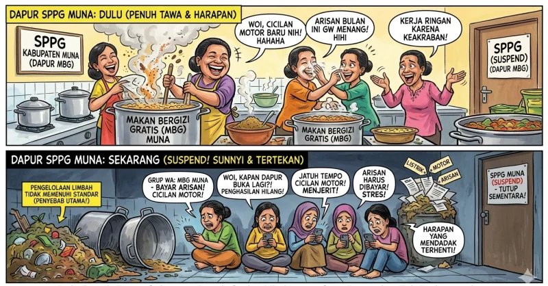 Dapur MBG di Muna Tutup, Ini Curhatan Pekerja hingga Ada yang Terlilit Cicilan 3 Dapur MBG di Muna Tutup, Ini Curhatan Pekerja hingga Ada yang Terlilit Cicilan