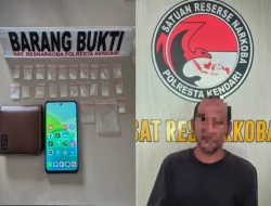 Polisi Tangkap Pengedar Sabu di Konawe Kepulauan, 21 Saset Siap Edar Diamankan