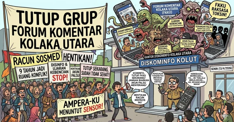 Grup FB Forum Komentar Kolaka Utara Dinilai Meresahkan, Massa Geruduk Kantor Diskominfo 1 Grup FB Forum Komentar Kolaka Utara Dinilai Meresahkan, Massa Geruduk Kantor Diskominfo