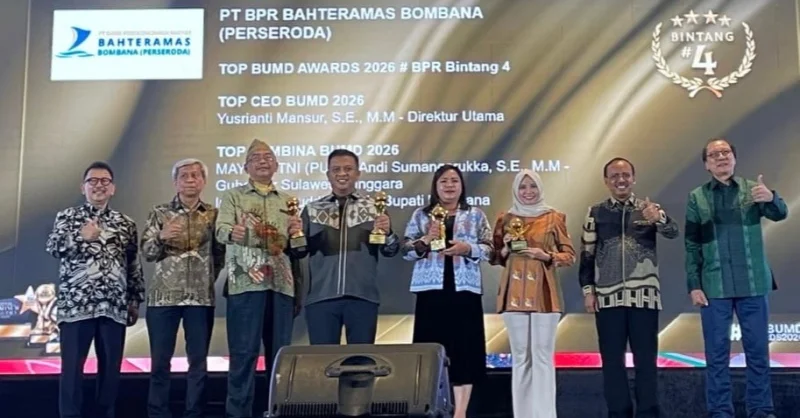 BPR Bahteramas Bombana Sabet 3 Penghargaan Bergengsi di TOP BUMD Awards 2026 3 BPR Bahteramas Bombana Sabet 3 Penghargaan Bergengsi di TOP BUMD Awards 2026