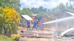 Diduga Lupa Matikan Kompor, Rumah Warga di Muna Barat Ludes Terbakar