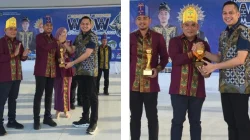 BPR Konawe Serahkan Piala Top BUMD dan CSR kepada Bupati Konkep di Pembukaan Wonderful Wawonii