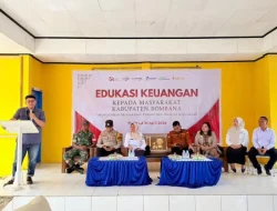 Cegah Pinjol dan Investasi Ilegal, OJK Sultra Edukasi Masyarakat Bombana-Konut