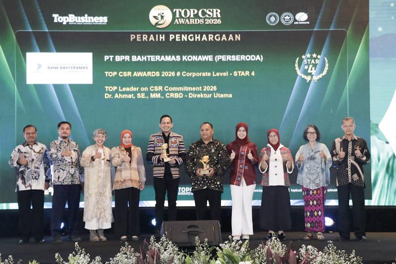 BPR Konawe Sabet TOP CSR Bintang Empat 2026, Bukti Sukses Jalankan Program CSR