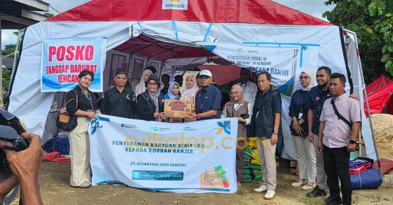 Pegadaian Kendari Salurkan Bantuan Sembako untuk Korban Banjir Kali Wanggu 1 Pegadaian Kendari Salurkan Bantuan Sembako untuk Korban Banjir Kali Wanggu
