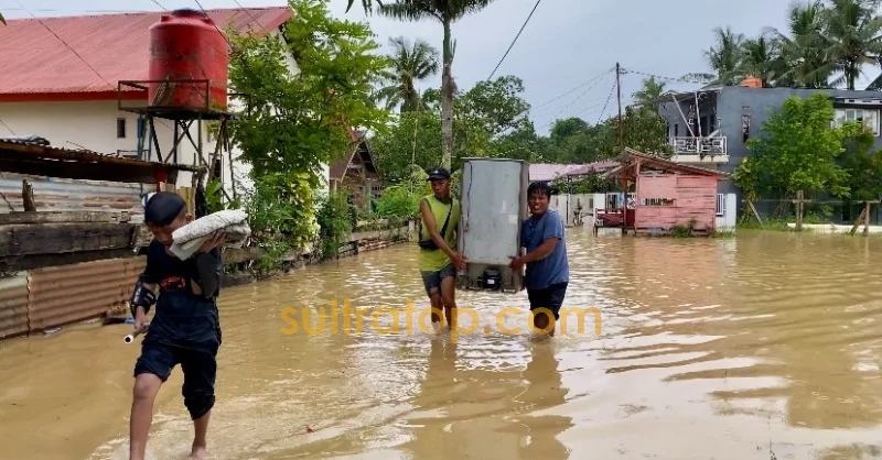 Sungai Wanggu Meluap Akibat Hujan Deras, 317 Warga Lepo-lepo Terdampak