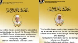 Dua Jemaah Haji Sulawesi Tenggara Wafat Saat Jalani Ibadah Haji di Arab Saudi