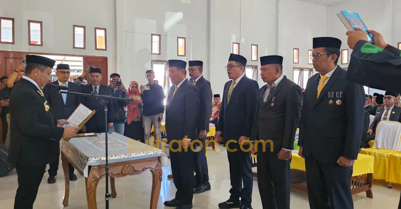Lantik Sekda dan Kepala OPD, Bupati Muna Barat: Jadi Pejabat Jangan Sombong dan Angkuh