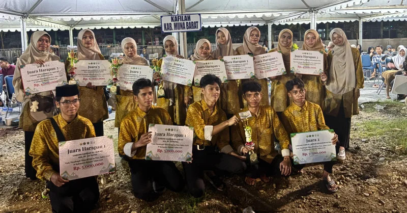Muna Barat Naik Peringkat di MTQ XXXI Sultra 2026, Raih 1 Emas dan Finis di Posisi Ketujuh