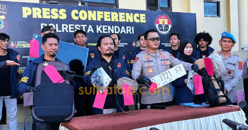 Komplotan Pencuri Mobil dan Pembobol BRI Link Dibekuk di Kendari, Polisi Ungkap Modusnya