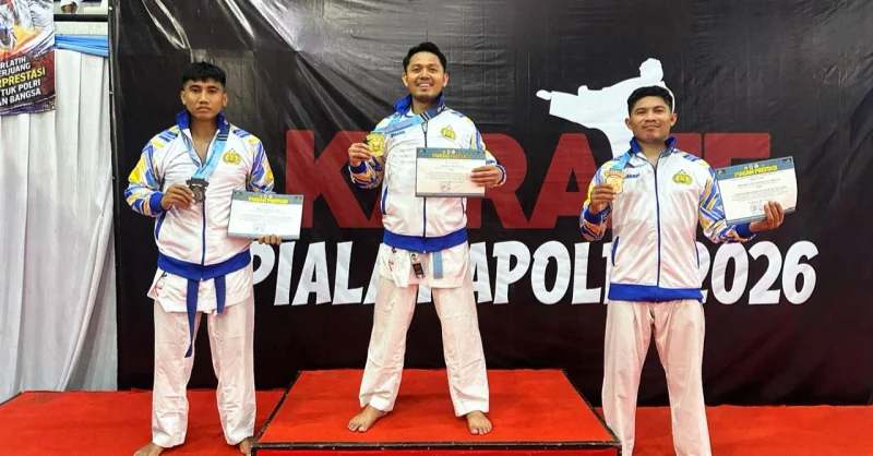 Kontingen Polda Sultra Bersinar di Karate Kapolri Cup 2026, Raih 10 Medali Nasional