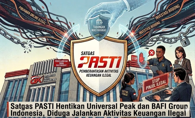 Satgas PASTI Hentikan Universal Peak dan BAFI Group Indonesia, Diduga Jalankan Aktivitas Keuangan Ilegal