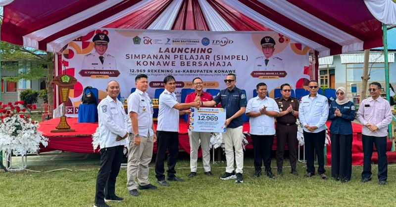 BPR Konawe dan OJK Sultra Luncurkan Program Simpel, 12.969 Pelajar di Konawe Kini Punya Rekening Tabungan