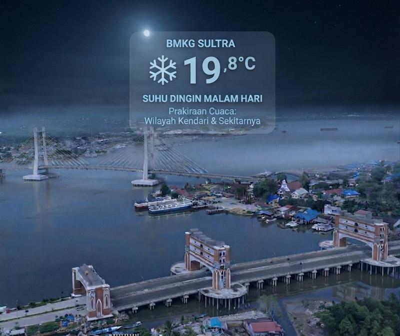 Kenapa Suhu di Sultra Terasa Lebih Dingin pada Malam Hari? Ini Penjelasan BMKG