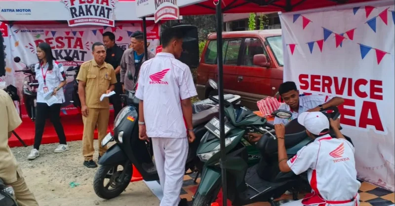Asmo Sulsel Hadirkan Layanan Servis Kunjung dan Test Ride Motor Listrik Honda di Disdukcapil Kota Ambon
