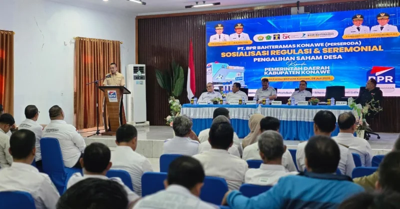 Tindak Lanjut Hasil RUPS, BPR Bahteramas Alihkan Saham 240 Desa ke Pemkab Konawe