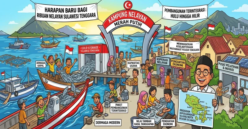 Jaelani Perjuangkan Kampung Nelayan Merah Putih untuk 16 Daerah di Sultra, Nelayan Bakal Dapat Cold Storage hingga Kapal 1 Jaelani Perjuangkan Kampung Nelayan Merah Putih untuk 16 Daerah di Sultra, Nelayan Bakal Dapat Cold Storage hingga Kapal