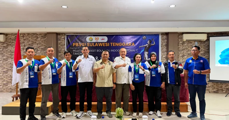 PBVSI Sultra Naikkan Kelas Wasit Daerah, 48 Peserta Ikuti Pelatihan Nasional C