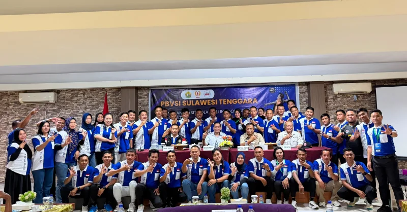 PBVSI Sultra Naikkan Kelas Wasit Daerah, 48 Peserta Ikuti Pelatihan Nasional C