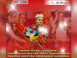 Siswi MTsN 1 Kendari Raih Juara Umum Pesona Wastra Nusantara Nasional 2026, Siap Wakili Indonesia di Tingkat Asia