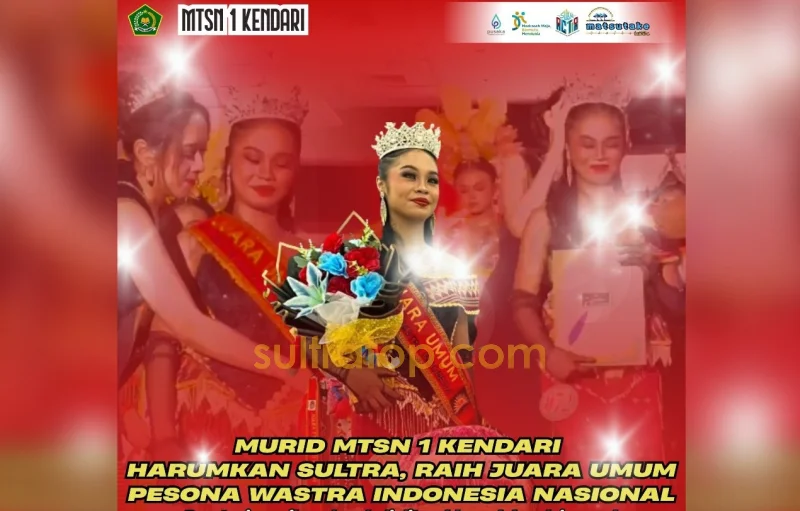 Siswi MTsN 1 Kendari Raih Juara Umum Pesona Wastra Nusantara Nasional 2026, Siap Wakili Indonesia di Tingkat Asia 1 Siswi MTsN 1 Kendari Raih Juara Umum Pesona Wastra Nusantara Nasional 2026, Siap Wakili Indonesia di Tingkat Asia
