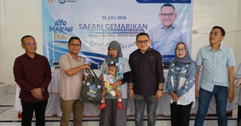 Empat Kelurahan di Kendari Terima Program Gemarikan dari Jaelani, Warga Diajak Gemar Makan Ikan