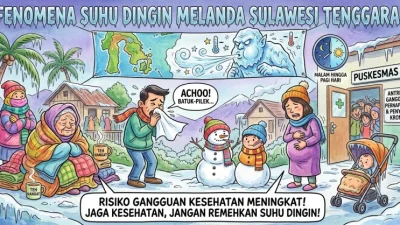 Suhu Dingin Melanda Sulawesi Tenggara, Dinkes Imbau Anak, Lansia, dan Ibu Hamil Waspada Penyakit