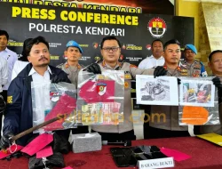 Polresta Kendari Ungkap Sejumlah Kasus Kriminal, dari Penyerangan Polisi hingga Judi Sabung Ayam
