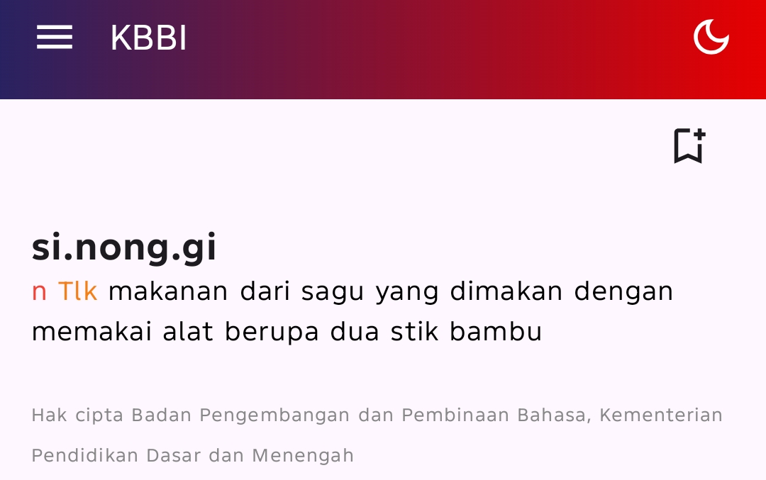 Bangga! Sinonggi Makanan Khas Tolaki Masuk Kamus Besar Bahasa Indonesia (KBBI)