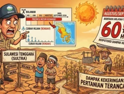 Sulawesi Tenggara Masuk Fase Kemarau Panjang, Minim Hujan hingga September 2026