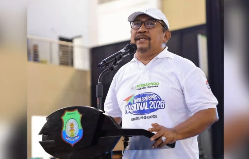 Bupati Bombana Hadiri Senam HAN 2026, BPR Bombana Meriahkan dengan Doorprize
