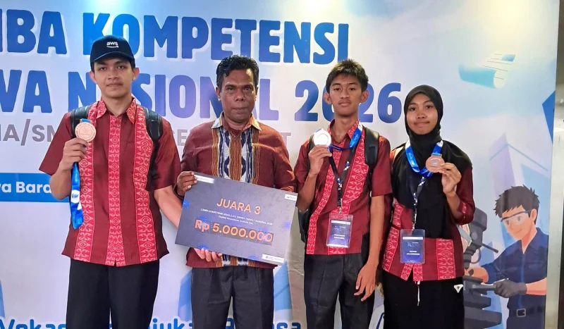 SMKN 4 Kendari Raih Juara 3 Nasional LKS 2026 Cabang Artificial Intelligence