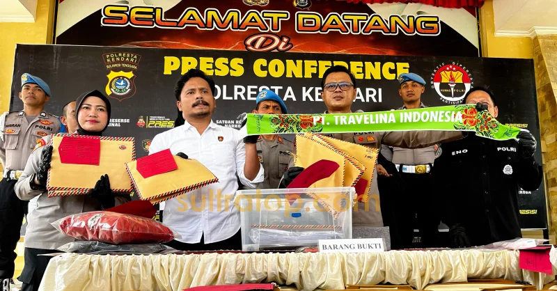 Direktur PT Travelina Indonesia Ditetapkan Tersangka, 64 Jemaah Umrah Kendari Jadi Korban 1 Direktur PT Travelina Indonesia Ditetapkan Tersangka, 64 Jemaah Umrah Kendari Jadi Korban