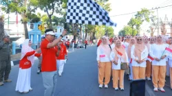 Dharma Wanita Persatuan Sultra Gelar Jalan Santai, Bazar Kuliner, dan Donor Darah