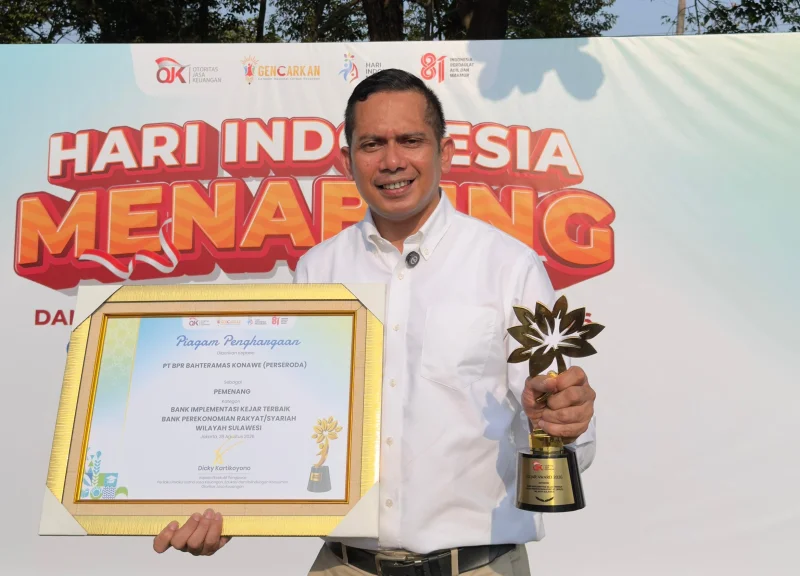 BPR Bahteramas Konawe Raih Penghargaan OJK, Juara Terbaik Kejar Award 2026 Zona Sulawesi 1 BPR Bahteramas Konawe Raih Penghargaan OJK, Juara Terbaik Kejar Award 2026 Zona Sulawesi