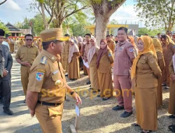 Cek Barisan Apel Gabungan, Bupati Muna Barat Soroti Disiplin Berpakaian ASN